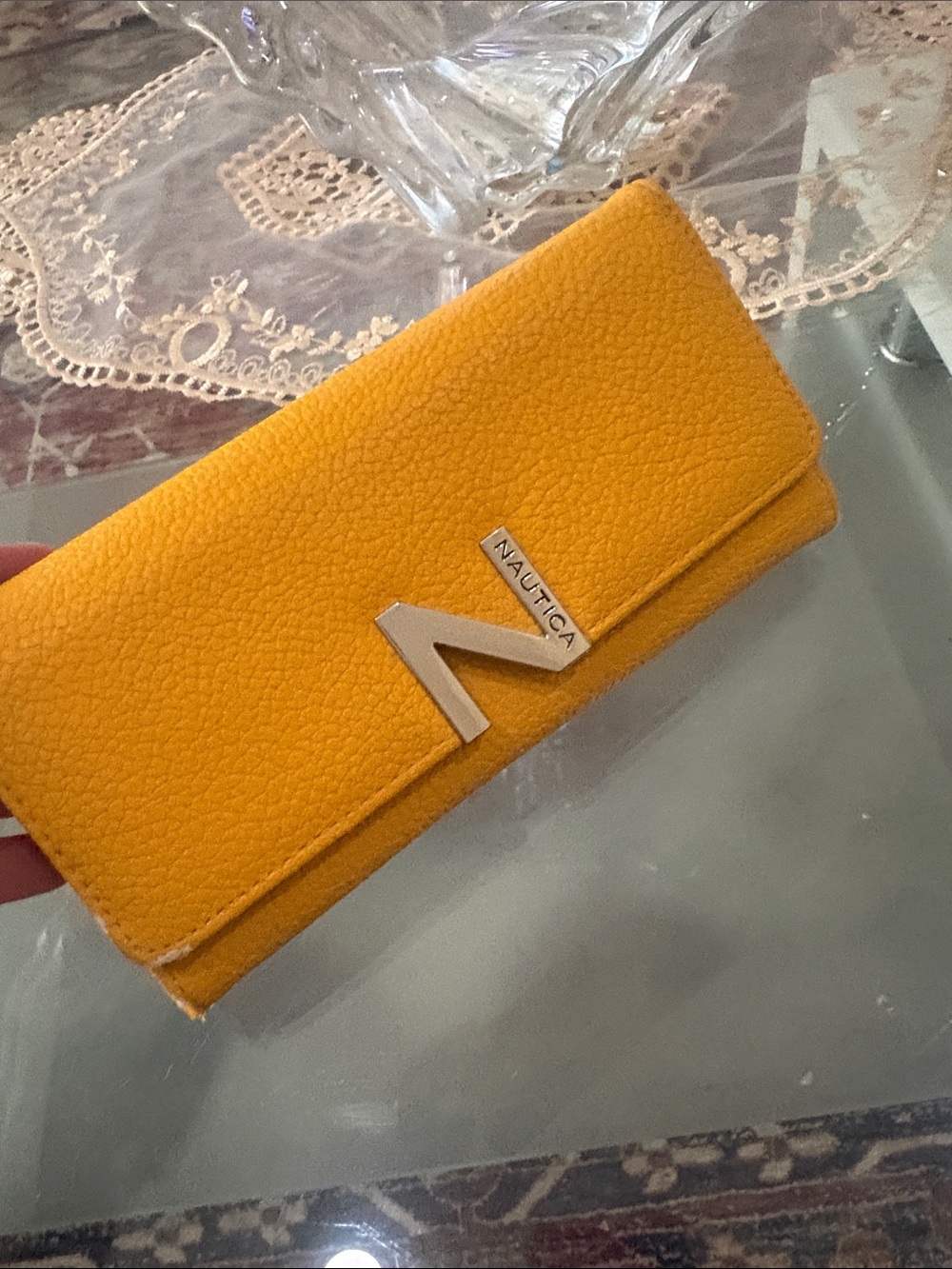 Nautica Tri-Fold wallet Yellow Women’s
